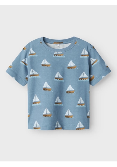 Name It Nmmfille Ss Top Box Erkek Çocuk T-shirt 13241249 Mavi