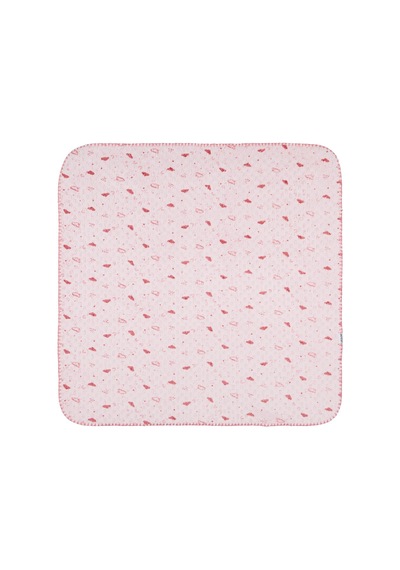 Minidamla Desenli Oyalı Battaniye - Pembe