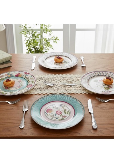 Florine Bone 20 Cm 6lı Tabak Seti Çok Renkli