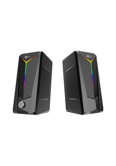Lecoo   Ds104 Kablolu Usb + 3.5mm Jack 6w 80db Rgb Işıklı 1+1 Gaming Speaker - Hoparlör