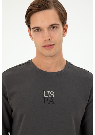 U.S. Polo Assn. Erkek Antrasit Basic Sweatshirt 50293420-VR006