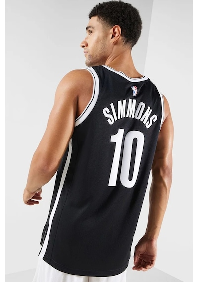 Nike Dri Fit Brooklyn Nets Nba Basketball Jersey Sımmons Erkek Basketbol Forması Siyah
