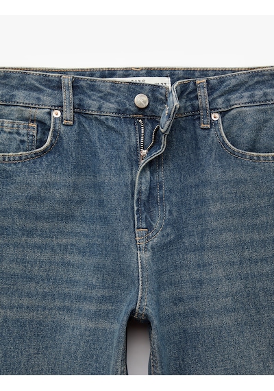 Koton Normal Bel Straight Fit Pamuklu Duble Paça Denim Pantolon - Straight Fit Jean Siyah 7wal40066md Koton Normal Bel Straight Fit Pamuklu Duble Paça Denim Pantolon - Straight Fit Jean Siyah 7wal40066md