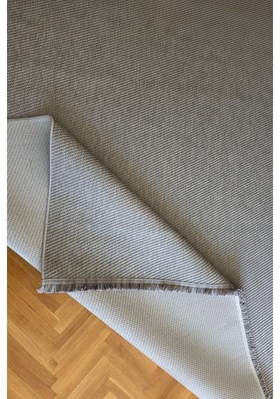 Leiva Home Lara 04 Gri Sisal İskandinav Modern Kaymaz Taban Yumuşak Özel Ölçü Salon Koridor Halısı 0210a-krem