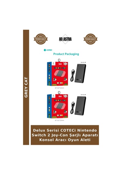 Delux Serisi Coteci Nintendo Switch 2 Joy-con Şarjlı Aparatı Konsol Aracı Oyun Aleti