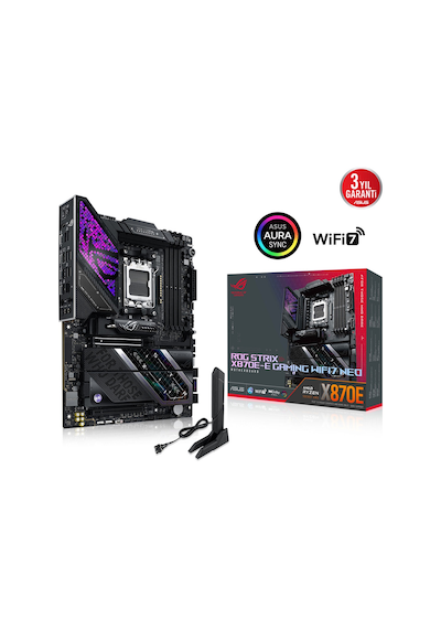 Asus Rog Strıx X870e-e Gamıng Wıfı7 Neo, 4xddr5, 5xm.2, Hdmı, Dp, Type-c, Pcıe 5.0, 2xwi-fi 7, Blue