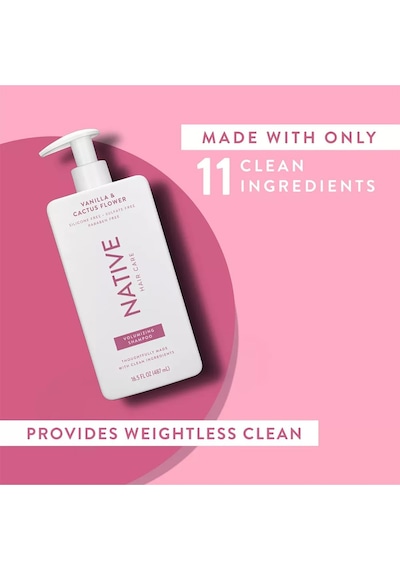 Native Vanilla & Cactus Flower Hacimlendirici Şampuan 487ml Tüm Saç Tipleri