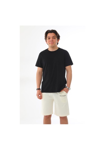 Penyebizden Erkek Regular Fit Normal Kesim %100 Pamuklu Şort-ekru