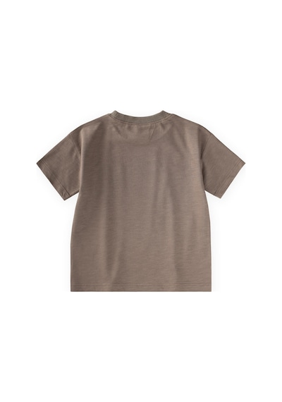 Cigit Slogan Baskılı T-shirt 2-10 Yaş Vizon