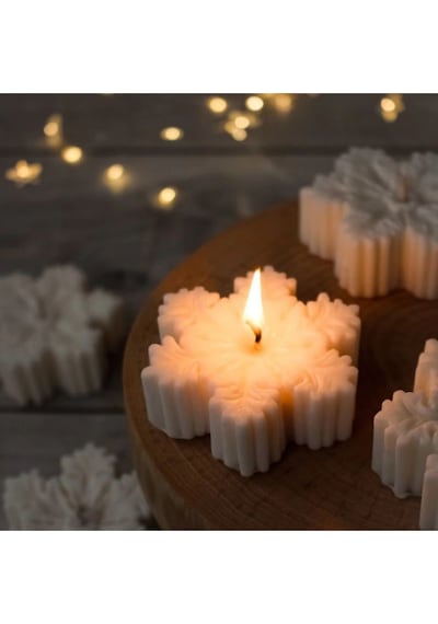 Bernami Biblo Pinterest Kar Tanesi Dekoratif Mum 1 Adet