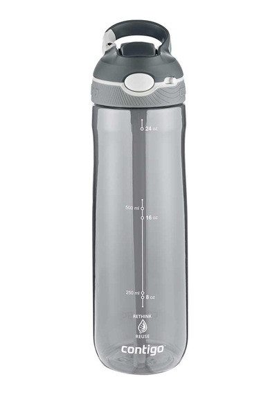 Contigo Ashland Tren Tek El Bas İç Kapaklı Su Matarası 720ml 2191378 - Füme