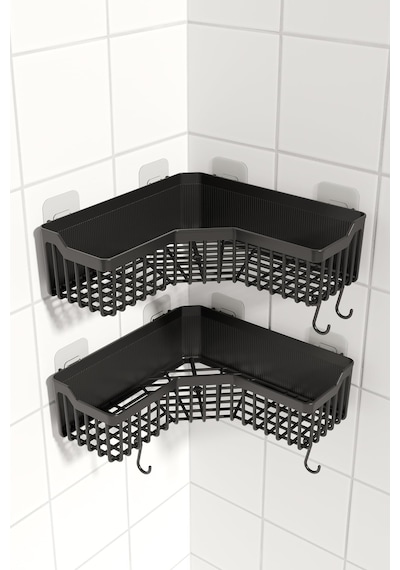 Ata Home Banyor Yapışkanlı Banyo Köşeliği Rafı, 2'li Banyo Düzenleyici, Duvar Duş Rafı Banyo Köşe Şampuanlık Siyah Sku: Smgstk523233543c Açık Ahşap Ata Home Banyor Yapışkanlı Banyo Köşeliği Rafı, 2'li Banyo Düzenleyici, Duvar Duş Rafı Banyo Köşe Şampuanlık Siyah Sku: Smgstk523233543c Açık Ahşap