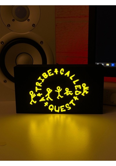 Masa Lambası - A Tribe Called Quest Adaptörlü Dekoratif & Hediyelik Lamba Çok Renkli