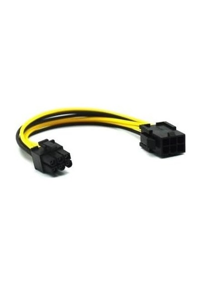 6 Pin Ekran Kartı Uzatma Kablosu 6 Pin Dişi Erkek Kablo 6 Pin Power Uzatma Kablosu 20 Cm