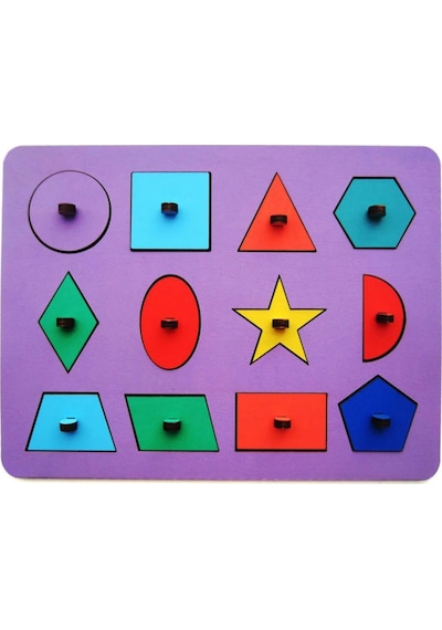 Ahşap Zeka Geliştirici Oyun Ahşap Puzzle Yapboz Eğitici Oyuncak