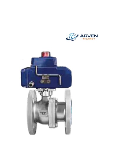 Tkc Dn15 Paslanmaz 316 İki Parçalı Flanşlı Tepe Flanşlı Küresel Vana 220v Ac Elektrikli Tkc6822p-015ac
