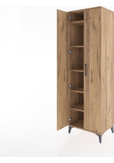 Hyperion Dolap 5 Raflı 2 Kapaklı 60x44x195 Çam-çam Atlas Çam