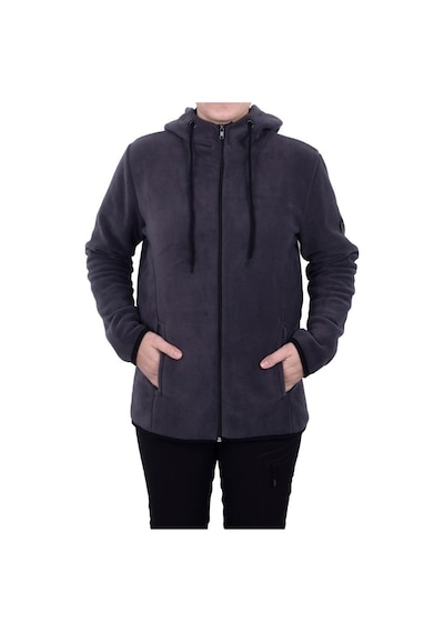 Ghassy Co.Kadın Kapşonlu Fermuarlı Polar Sweatshirt 152529819