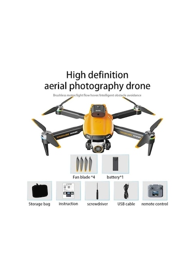 Çift Kamera Ve Bataryalı Drone Ekranlı Uzaktan Kumanda App Destekli Quadcopter Tek Tuş İniş Kalkış