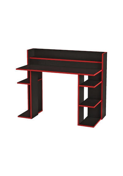 Robin Home Titan Oyuncu Masası Gaming Çalışma Masası Siyah-kırmız Siyah