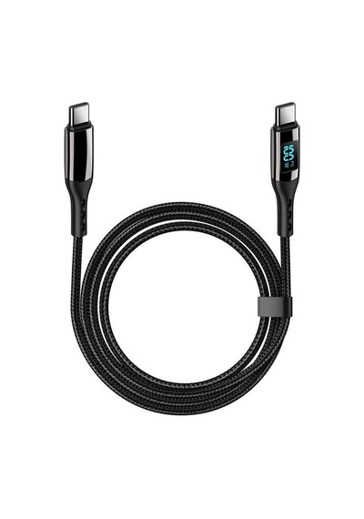 Valkyrie 100W-M 5A Type-c To Type-c Dijital Ekran Hızlı Data Şarj Kablosu