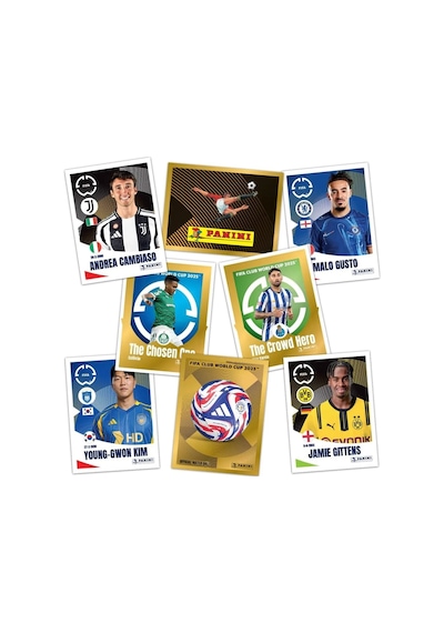 Toyika Panini Club World Cup 25 Lisanslı Orijinal Trading Kartları Cards Koleksiyonluk 6lı X 5 Paket