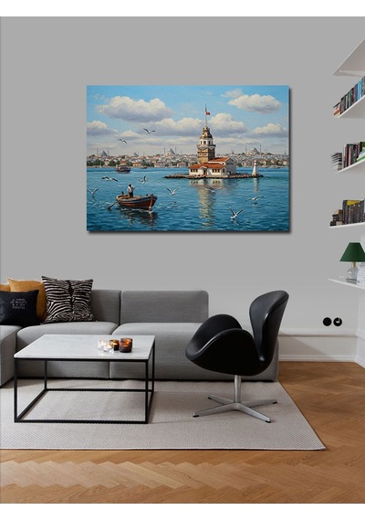 Kanvas Tablo Kız Kulesi Manzarası