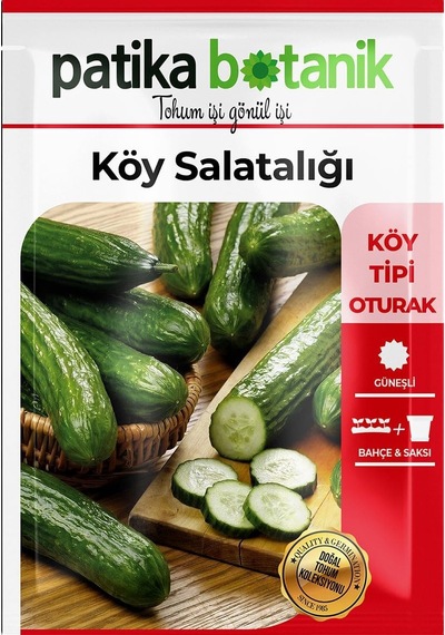 Tr 120 Adet Yerli Ata Karışık Köy Salatalığı Tohumu