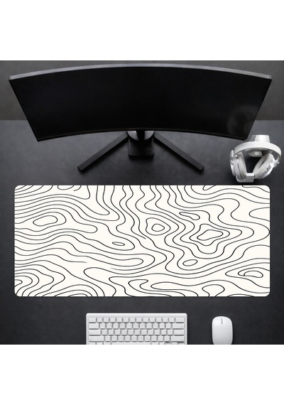 90x40 Cm Oyuncu Gaming Mouse Pad Kaymaz Kauçuk Taban Fare Altlığı Xxl Mousepad Topo Serisi 01