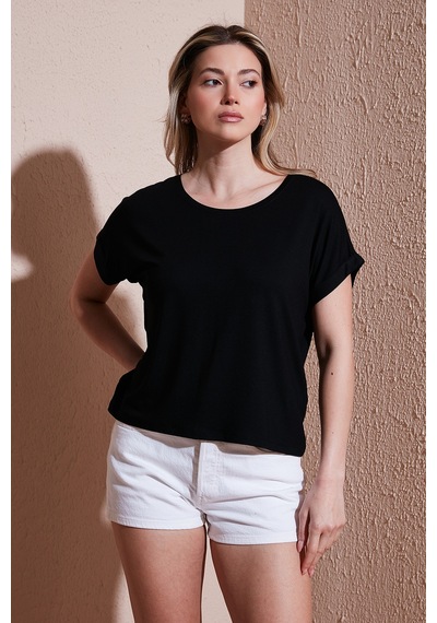 Fashion Friends Bayan Bluz 25y0519k1 Siyah Siyah