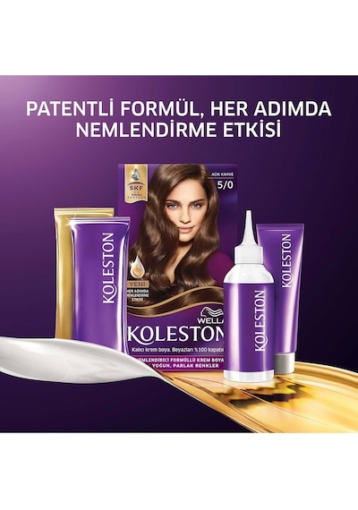 Kit Saç Boyasi & No: 5/0 Açık Kahve 23