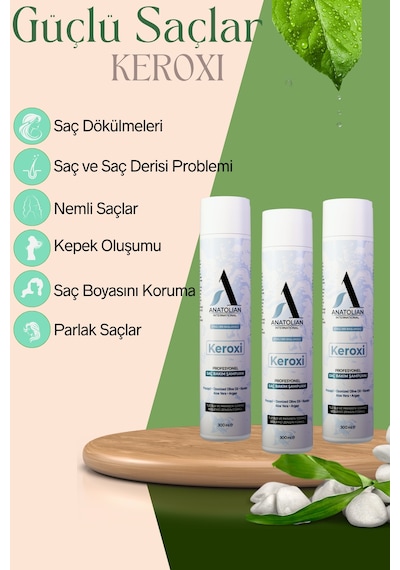 Anatolian International Keroxi Profesyonel Saç Bakım Onarım Besleyici Şampuan 300 ML