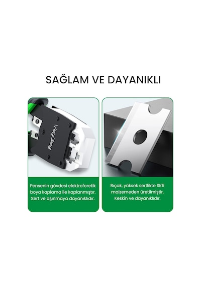 Veggieg Rj45 Rj11 Rj12 Jack Çakma Pensesi 6p/8p Ağ Ve Telefon Kablosu Jak Kesme Soyma Sıkma Aleti Veggieg Rj45 Rj11 Rj12 Jack Çakma Pensesi 6p/8p Ağ Ve Telefon Kablosu Jak Kesme Soyma Sıkma Aleti