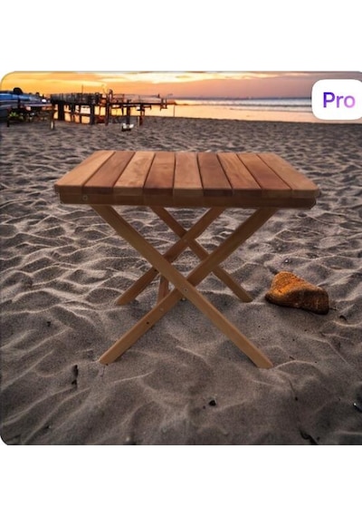 Katlanır Piknik Masası Kahve
