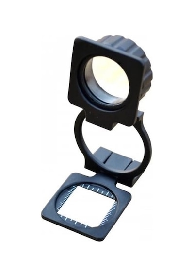 Tekstilciler Için Kumaş Kontrolü Büyüteç,katlanan, Metal 15x Büyütme Çok Renkli