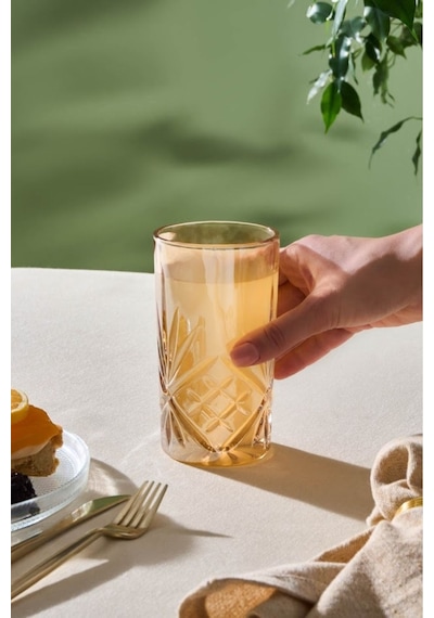 Karaca  Melodico Meşrubat Bardağı Amber 330 ml