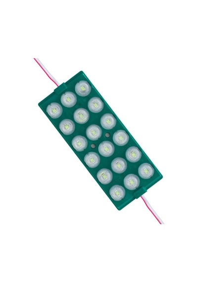 12v Modul Lamba 18-ledli Camlı Kablolu Yeşil 137 57 Mm