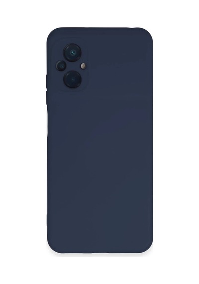 Xiaomi Poco M5 Uyumlu Kılıf Nano İçi Kadife Silikon - Lacivert