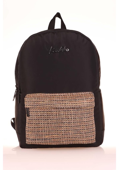 Kaukko Wicker Sırt Çantası Black K1716