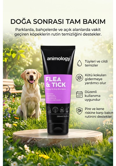 Animology Flea Tick Kene Ve Pire Önleyici Köpek Şampuanı 250 Ml