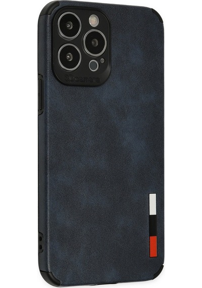 Newface - 607 - İphone 13 Pro Kılıf Loop Deri Silikon - Edntrend - - Lacivert