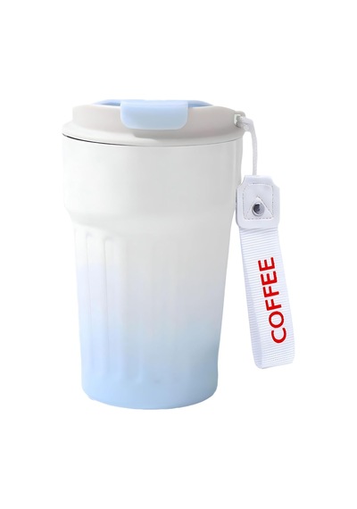 304 L Çelik 400 Ml Mavi Beyaz Degrade El Termos Mug Cin918mv Çok Renkli