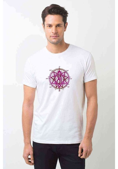 Slipknot Logo Müzik Music Metal Rock Baskılı Beyaz Erkek Tshirt