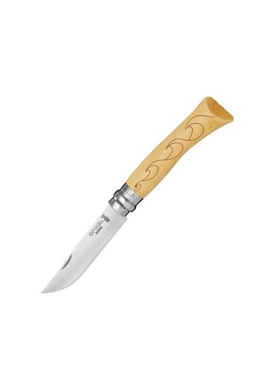 OPINEL Kamp INOX 7 NO WAVES ISLEME CAKI -1552 Kahverengi