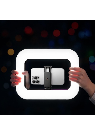Lexroo 3in1 Şarjlı Led Ring Light Video Işık Seti Telefon Tutucu Bluetooth Kumandalı 20w Standart