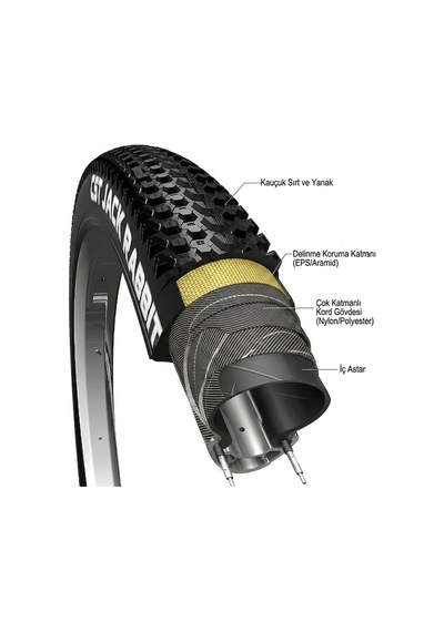 Cst Jack Rabbit 27.5x2.10 Eps Zırhlı Telli Mtb Dış Lastik Seti Ön + Arka Patlama Dirençli, Yüksek Tutuş