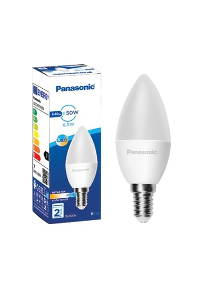 Panasonic Led E14 6,5w 640lm 6500k Kelvin-beyaz Işık Sku: Smg8690010156082 Açık Kahverengi