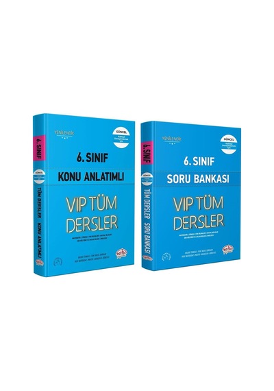 Editör Yayınları 6. Sınıf Vip Tüm Dersler Konu Ve Soru Seti 2 Kitap