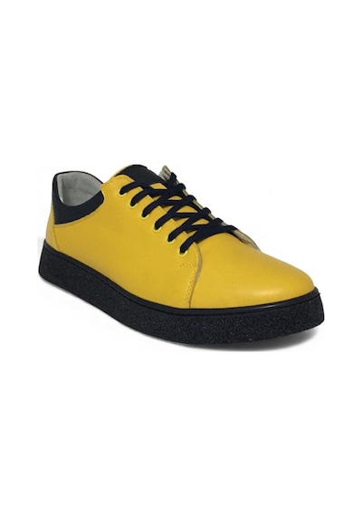 Catelli %100 Deri Ortopedik Erkek Rahat Günlük Sneaker Mevsimlik Taraftar Ayakkabı 40-44 Sarı Lacivert Catelli %100 Deri Ortopedik Erkek Rahat Günlük Sneaker Mevsimlik Taraftar Ayakkabı 40-44 Sarı Lacivert