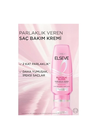 L'oreal Paris Elseve Glycolic Gloss Parlaklık Veren Saç Bakım Kremi 250ml